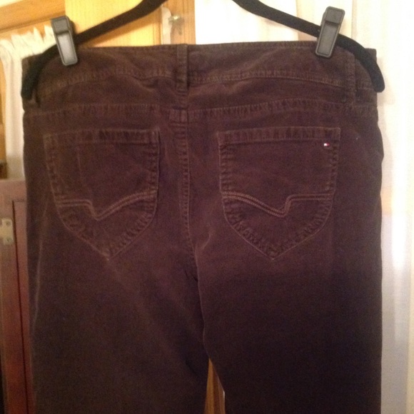 Misses Tommy Hilfiger Boot Cut Brown Cords Size 10 - Picture 2 of 3
